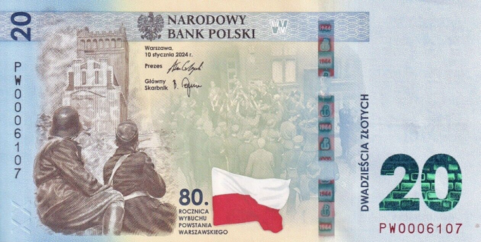 PN198 Poland - 20 Zlotych (2024-Comm)